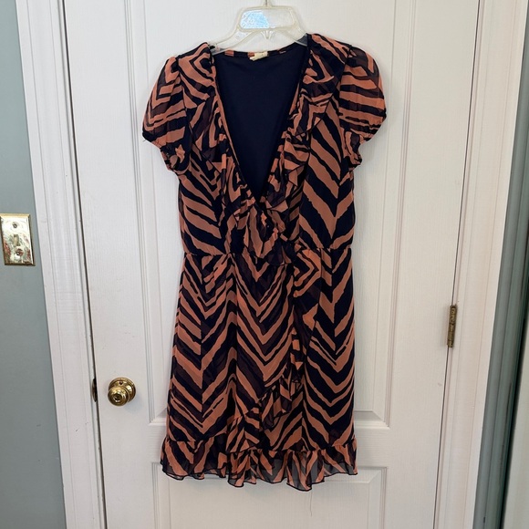 Needle & Thread Dresses & Skirts - Needle & Thread Black and Tan Mini Dress